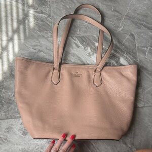 Kate Spade Blush/Tan Pebble Leather Tote